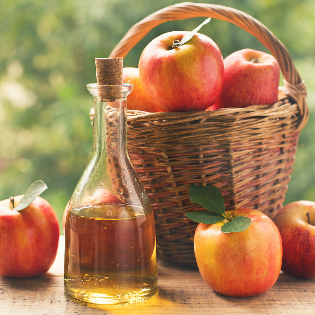 Golden apple cider vinegar – natural wellness product