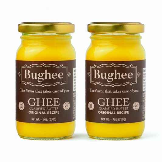 Pack x2 Bughee Original Recipe Ghee – 100% Pure Clarified Butter 7 Oz (200g)