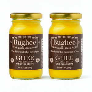 Pack x2 Bughee Original Recipe Ghee – 100% Pure Clarified Butter 7 Oz (200g)