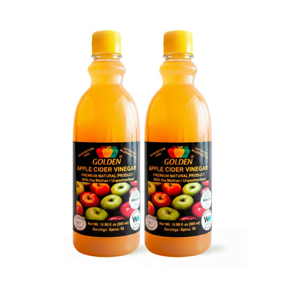 Vinagre de sidra de manzana dorado 16,90 fl.oz (500ml)