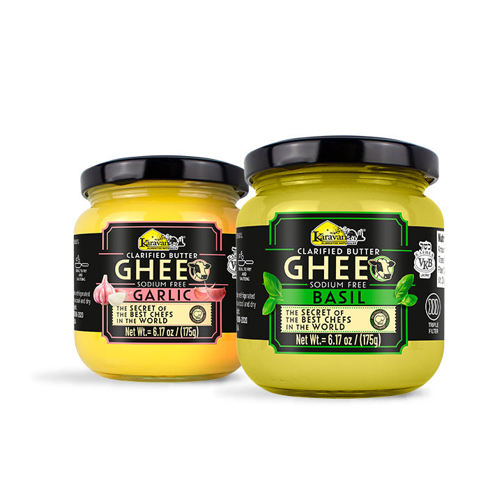 Ghee Pack 1 Basil 6,17Oz + 1 Garlic 6,17Oz
