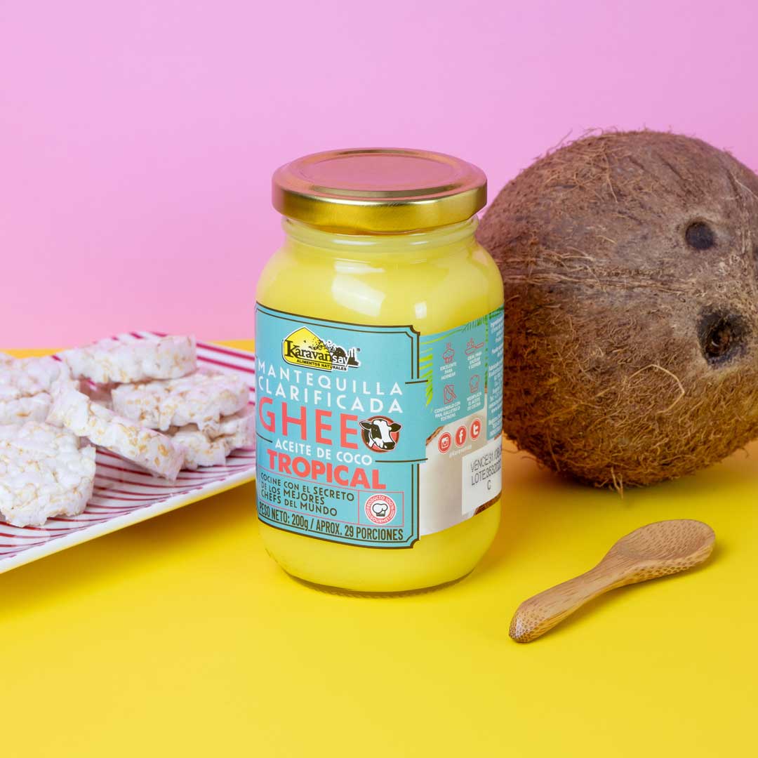 Ghee tropical con aceite de coco 200 g (7,05 oz)